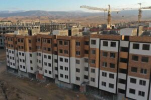 نمای بالای ساختمان های مجتمع فرهنگیان بجنورد