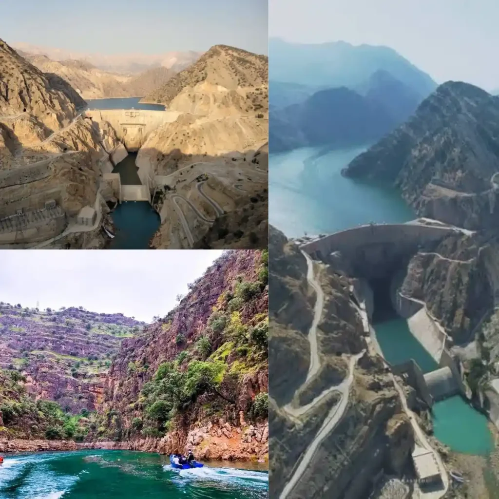 سد کارون ۳ در میان دره‌های کوهستانی خوزستان